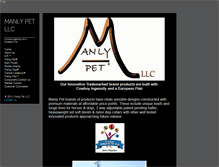 Tablet Screenshot of manlypet.com